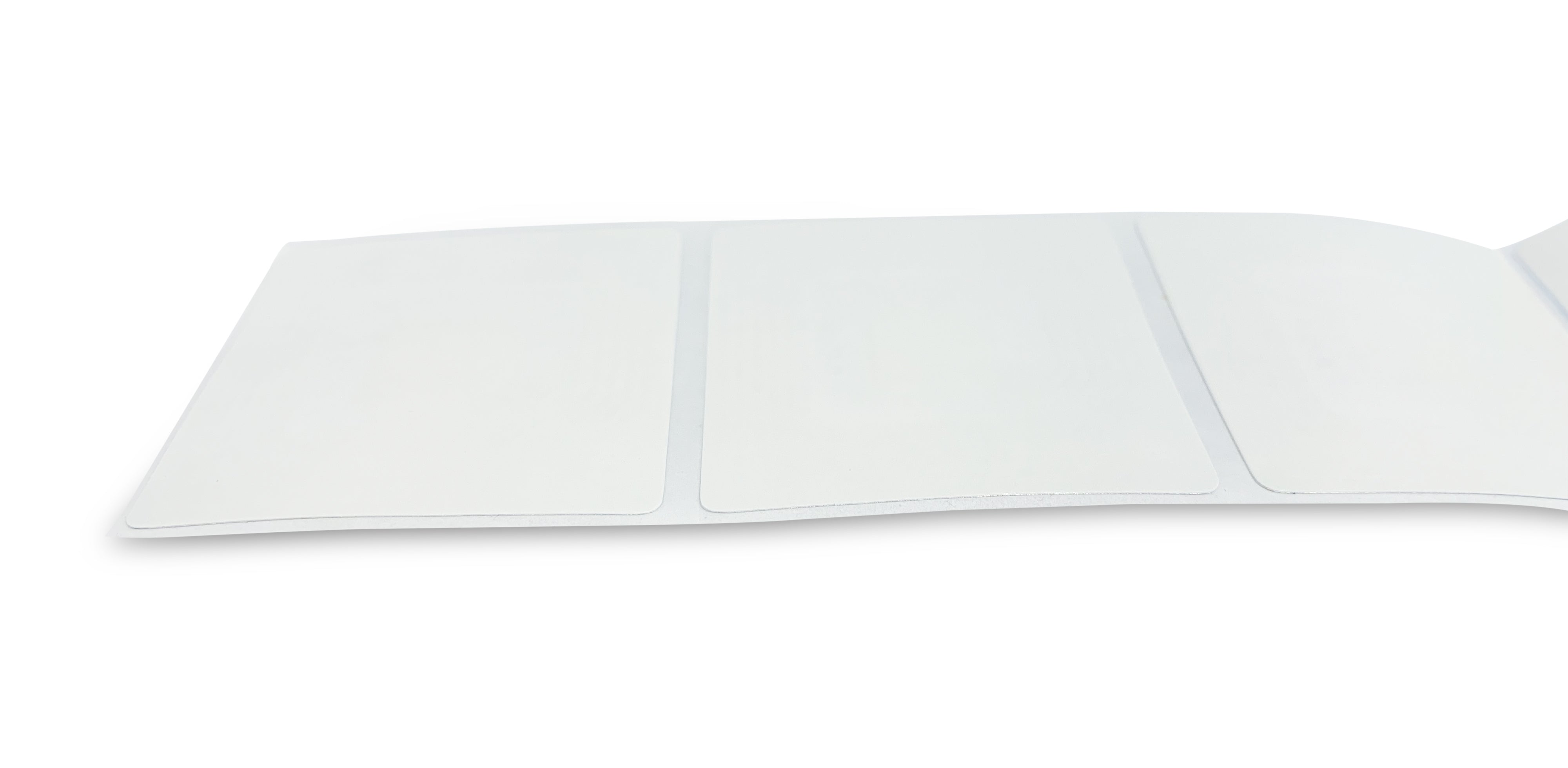 Beveiligingssticker 4cm x 4cm WIT RF - 1000st/rol PROMO!!