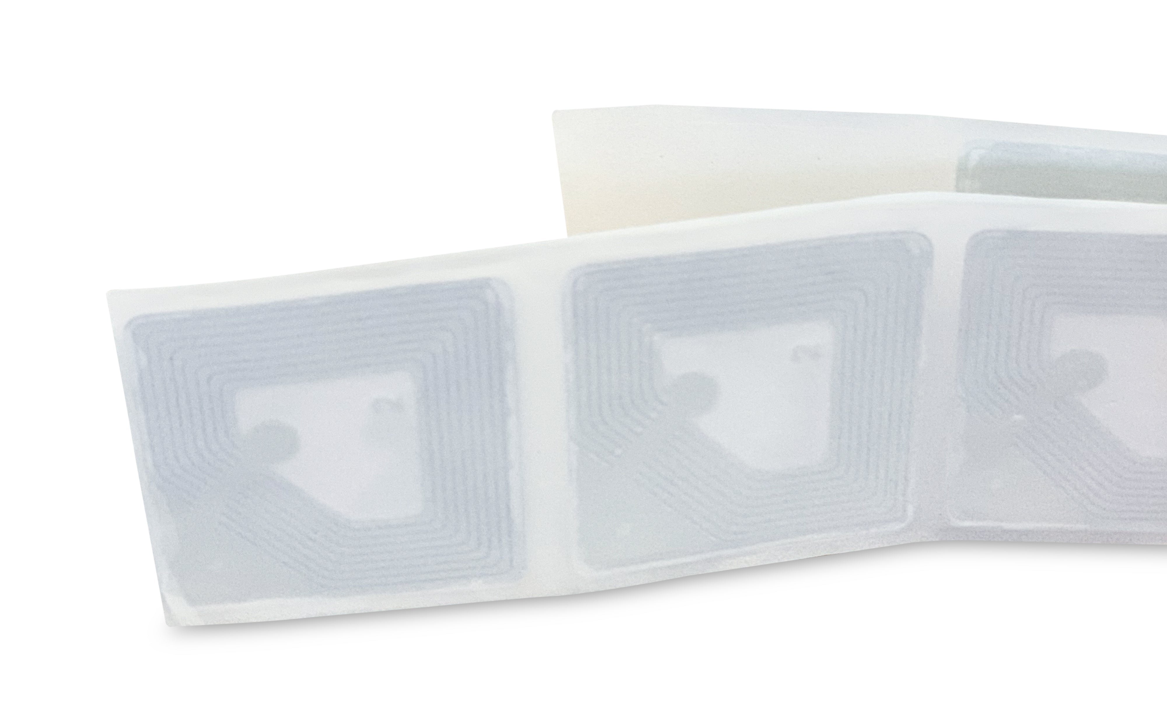 Beveiligingsstickers 3cm x 3cm WIT RF - 1000st/rol