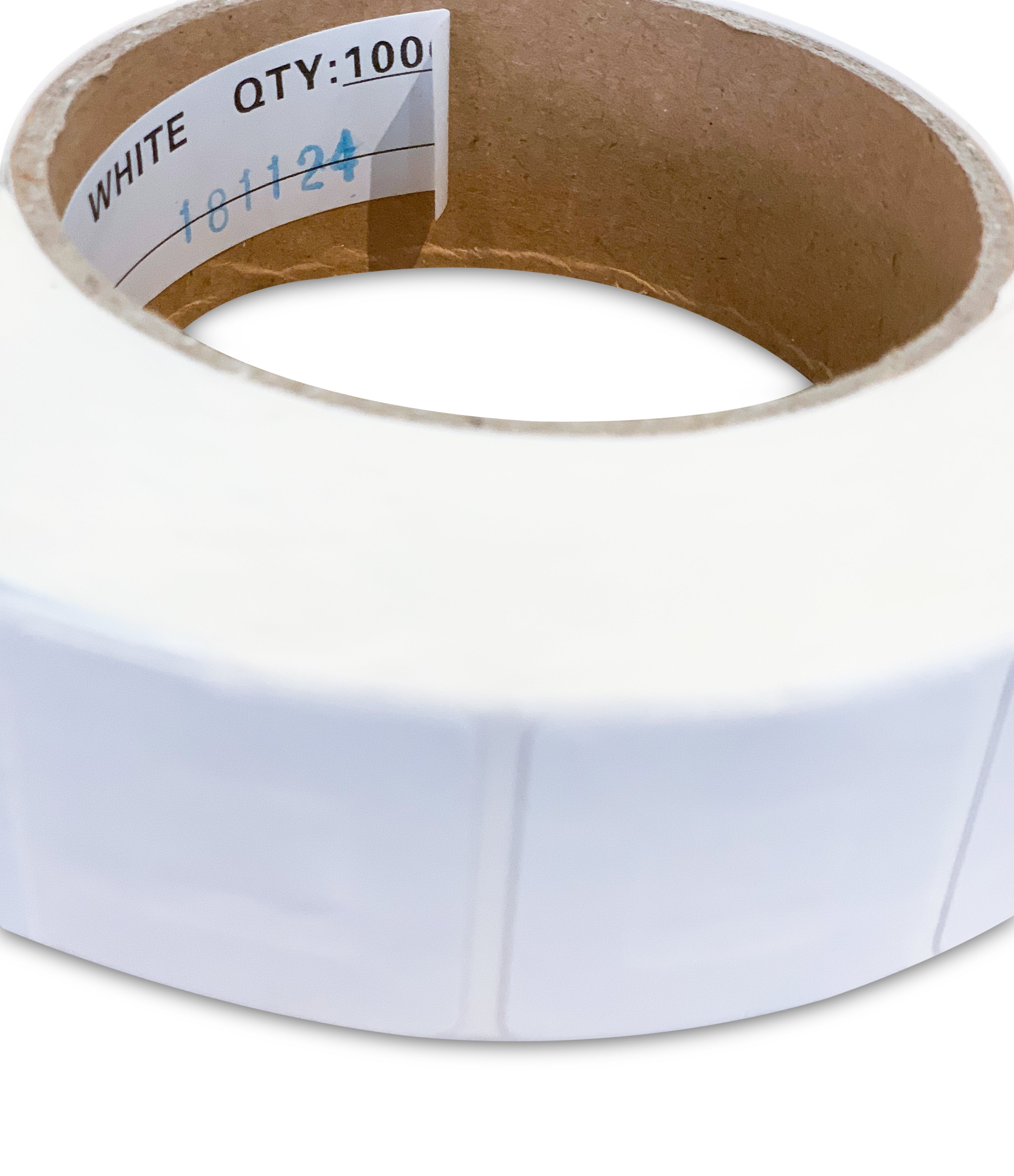 Beveiligingsstickers 3cm x 3cm WIT RF - 1000st/rol